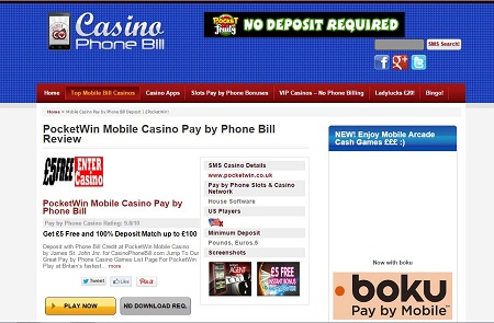Online Mobile Casino Available