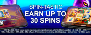 seasonal free spins bonus offers